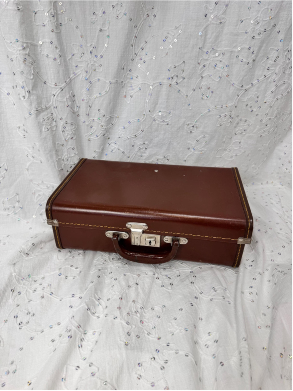 Vintage Pioneer Luggage Small Suitcase | British Made Child’s Overnight Case | B